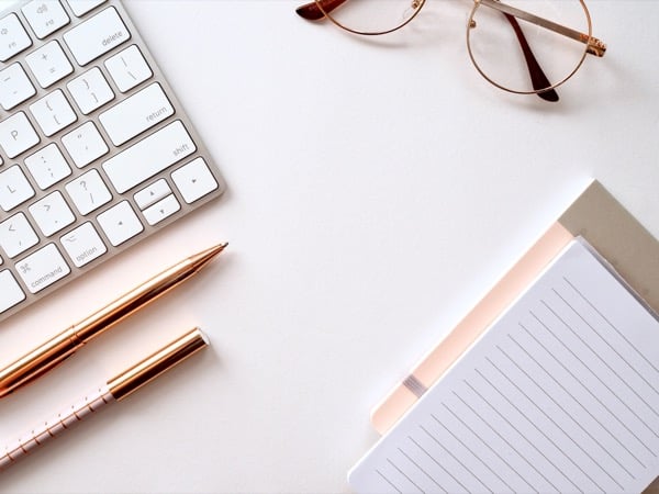 Computer and notepad